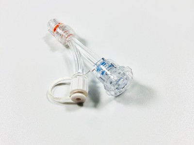 旋转式Y阀 (弧形款-带旋转公接头+引流帽）Rotary Y valve (curved type - with rotary male connector + drainage cap)图3